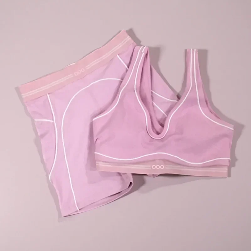 Women Two Piece Set Tank Top and Shorts Breathable Comfortable Yoga Pilates Fitness Versatile Workout Outfit