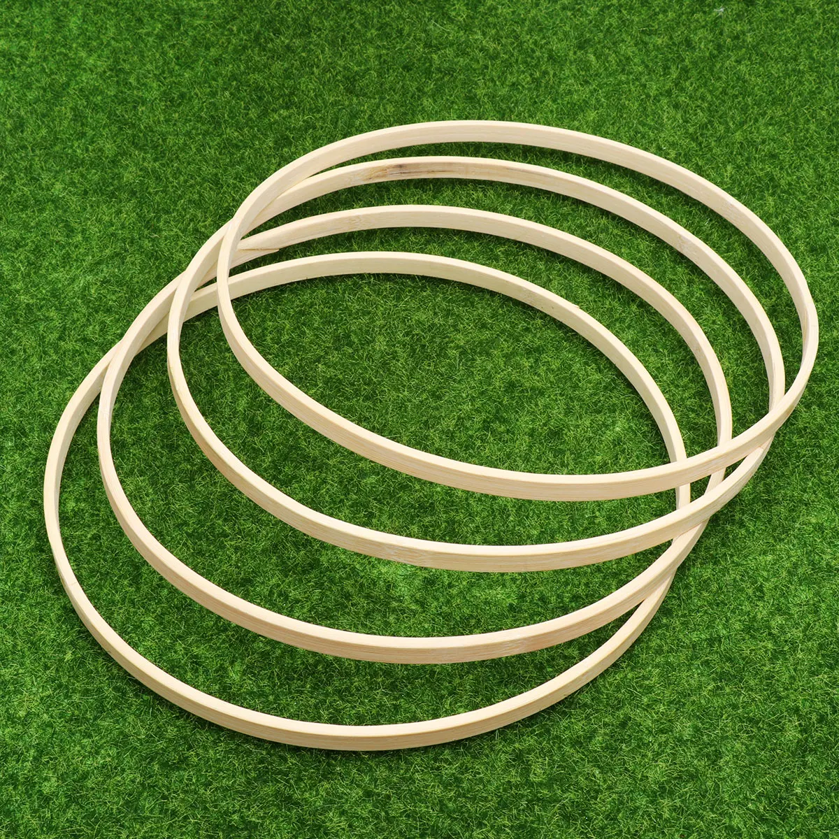 

13 pcs 17Cm Bamboo Wedding Decor Dream Catcher Ring Round Fan Frame For Diy Craft Wreath Wind Chime Hanging Ornament Home Decor