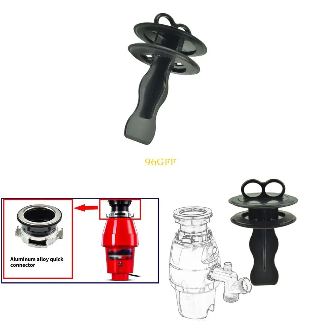96GF Waste Disposer Parts Multifunctional Water Plug Dispenser Drain Water Plug Kitchen Garbage Grinder Accessories