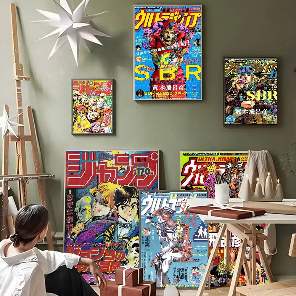 

Anime JoJo Bizarre Adventure Poster Fancy Wall Sticker for Living Room Bar Decoration Decor Art Wall Stickers
