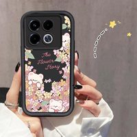 N ote 40pro Flower bush Bear Sky Eye Phone Case For Infinix Note 30 40 30Vip 40Pro 12Pro SMART 7HD 8 SPARK 6GO GO 10Pro Cover