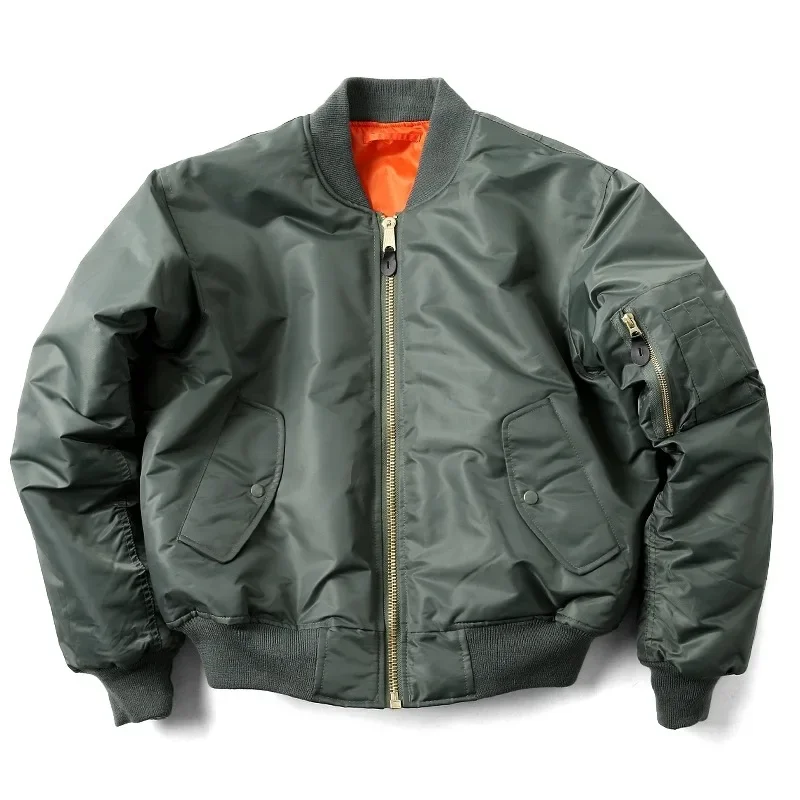 

Jacket Winter Outdoor Thick Quality Nylon American Military Uniform Aviator Women Coat Male Bomber Flight Jacket