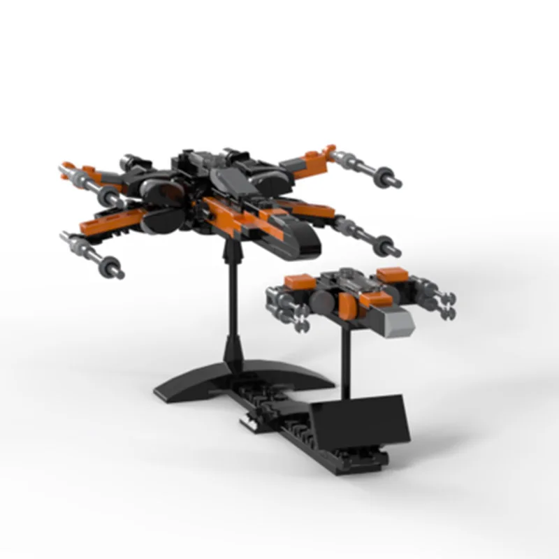 

200pcs MOC Micro Size T-70 Poe Dameron's Starfighter black version Star Battle Building Blocks Christmas Gift Inspiring Creative