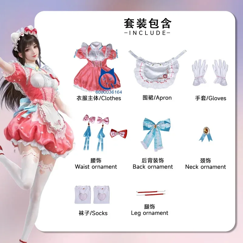 Игра Naraka: Bladepoint Hu Tao Косплей Костюм Аниме Одежда Розовое Платье Лолиты Парик Обувь Полный комплект для Женщин Вечерние Ролевые Игры Костюм