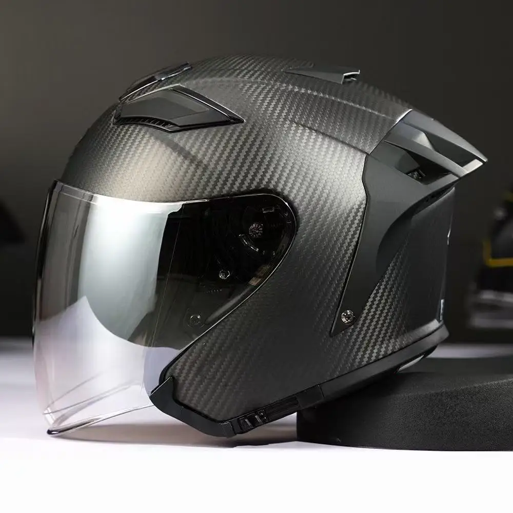 

Ultimate Retro Riding Experience with 3/4 Open Face Motorcycle Helmet DOT Certified for Unbeatable Safety and All Seasons Use