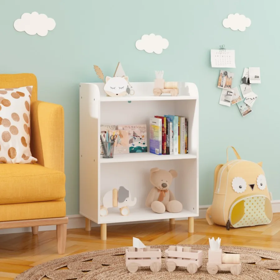 

3Tier Bookcase 's Book Display Bookshelf Toy Storage Cabinet Organizer for 's Room Playroom Nursery
