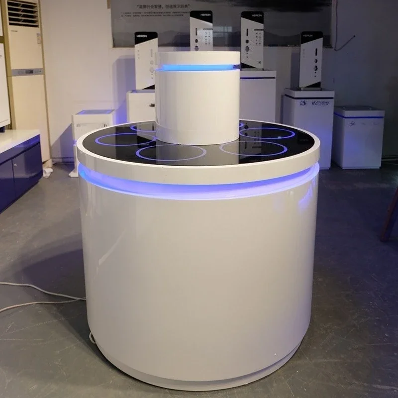 Rotating round booth, all kinds of smart lock rack display cabinets display cabinets
