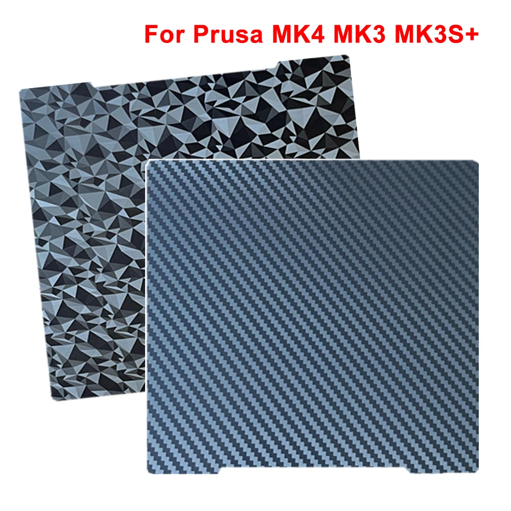 

Smooth Plate for Prusa MK4 PEI Sheet Build Plate MK3S+ Double Sided Print Spring Steel Sheet for Prusa i3 MK2.5 MK3S MK4