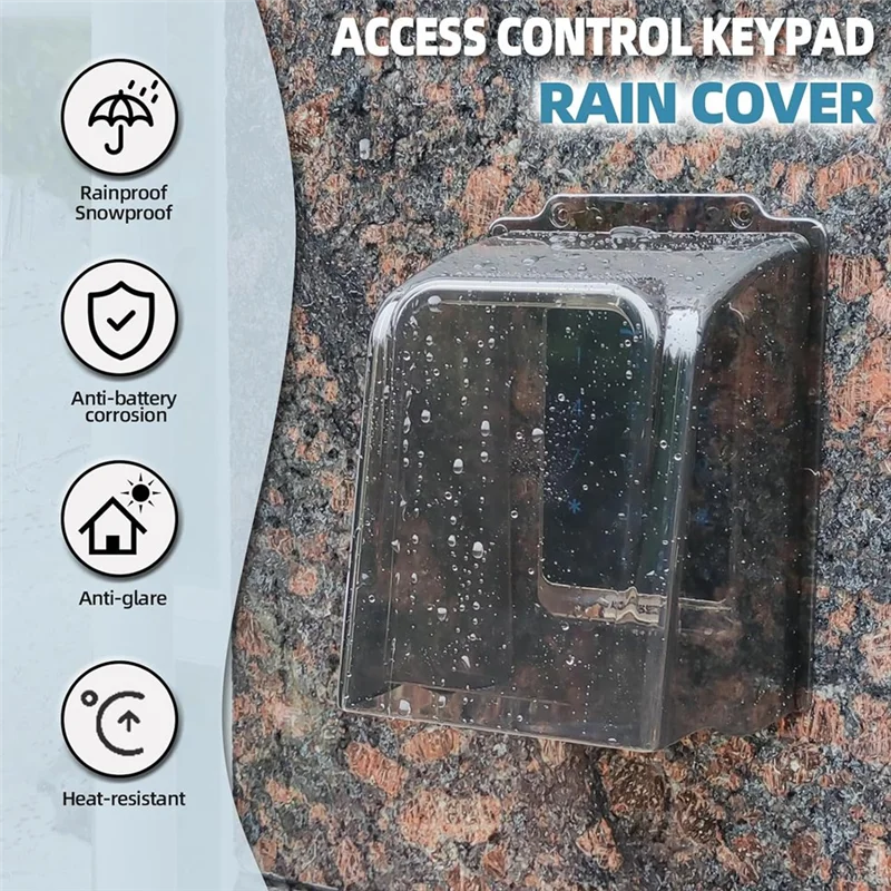 Cubierta de lluvia para timbre N82R, protector de agua transparente para timbre, Protector impermeable, accesorio de Control de acceso para timbre