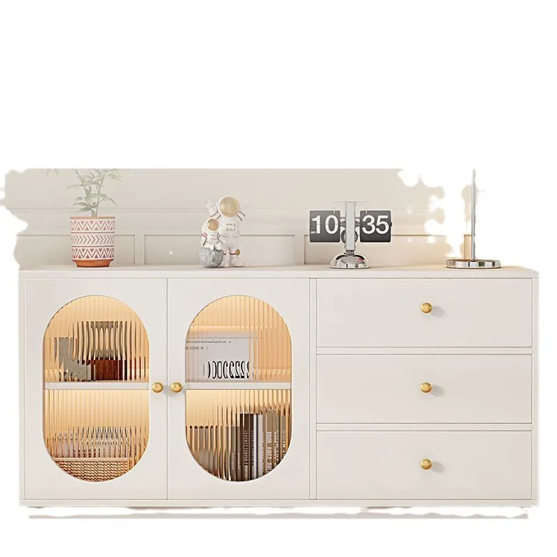 

Solid wood, side cabinet, French, simple, living room, home, kitchen