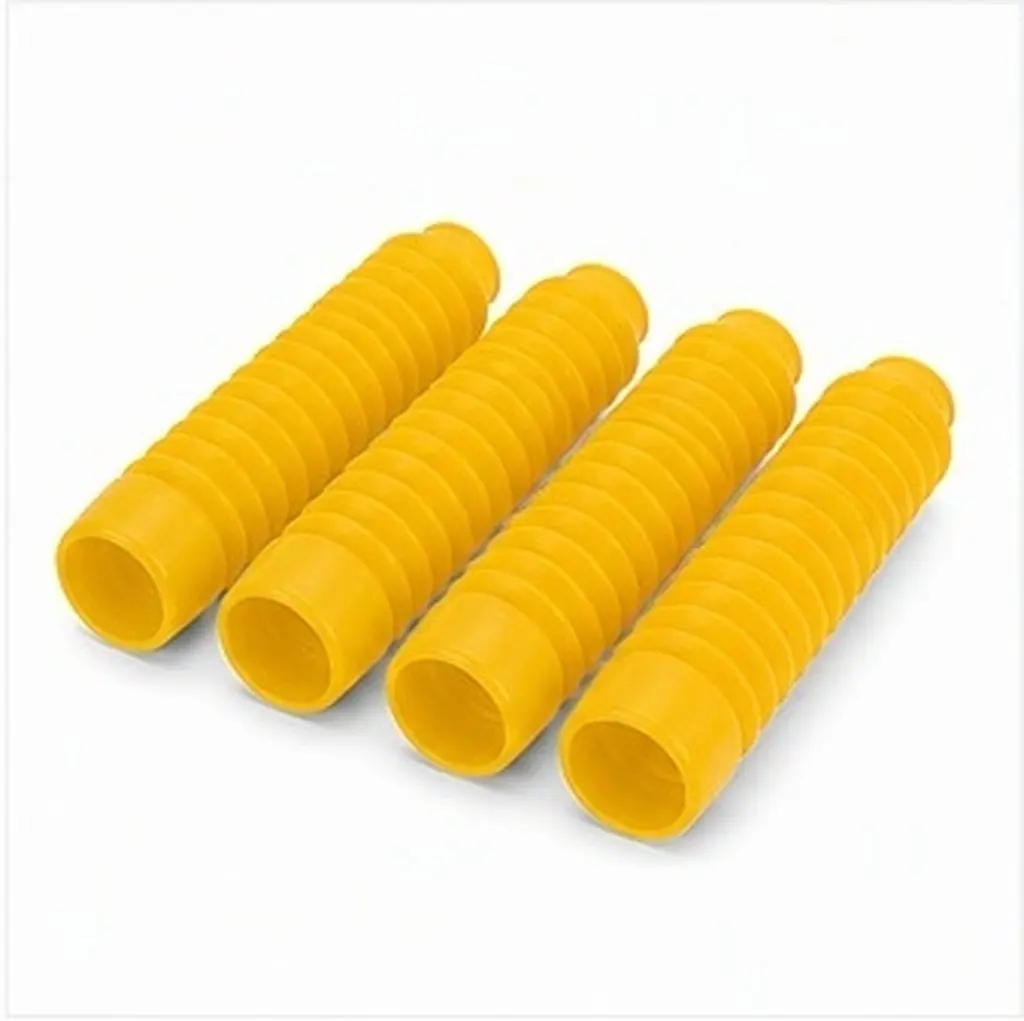 2Pairs Motorcycle Shock Absorber Dust Cover Front Fork Protective Sleeve Universal Rubber Dust Boot Protector Extended Lifespan