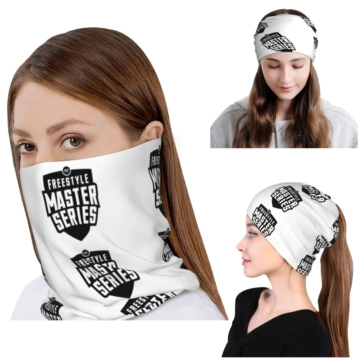 

FMS LOGO FREESTYLE MASTER SERIES LOGO Bandana Neck Cover Mask Scarf Warm Headwear Beanies Hat Unisex Adult Winter