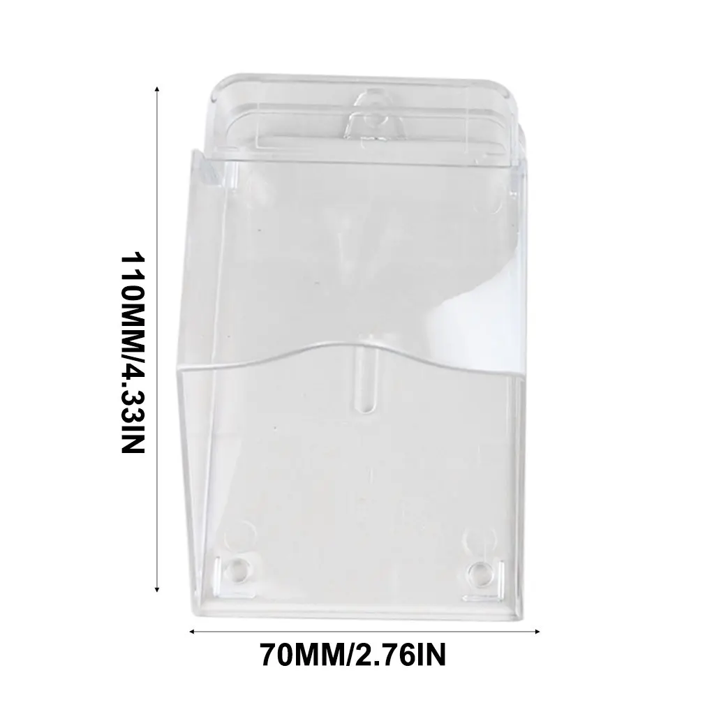 Metal Access Control Rain Cover Doorbell Transparent Protective Box Outdoor Sun Protection Thickened Waterproof Cover