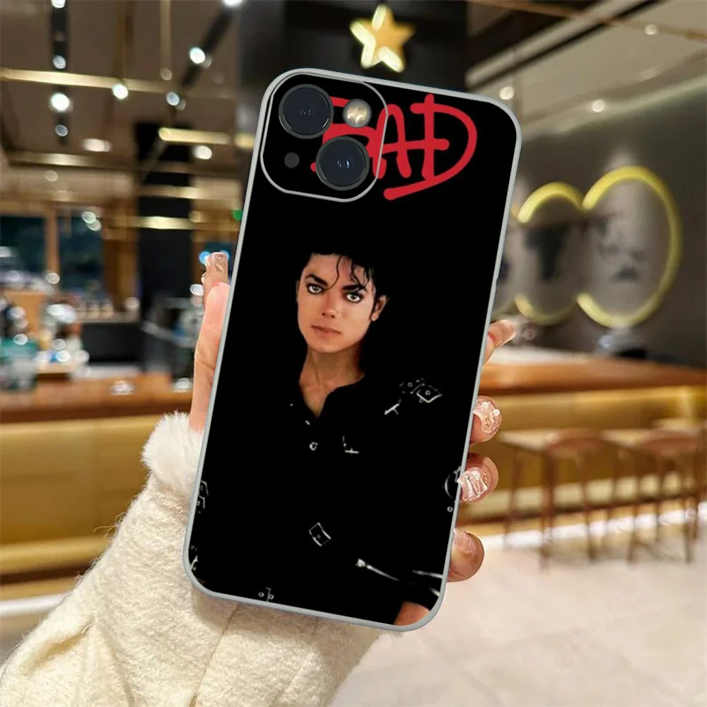 Michael Jackson Legendary Singer Phone Case For iPhone 14 13 12 11 Pro Max XS Max X XR 7 8 Plus Mini White TPU material