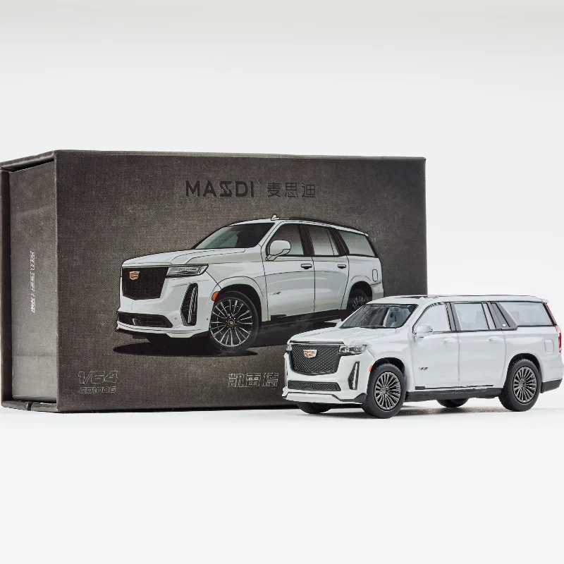 

Литой под давлением масштаб 1/64, белый внедорожник, модель автомобиля из сплава, Коллекционная игрушка, подарок, сувенир, украшение для дисплея