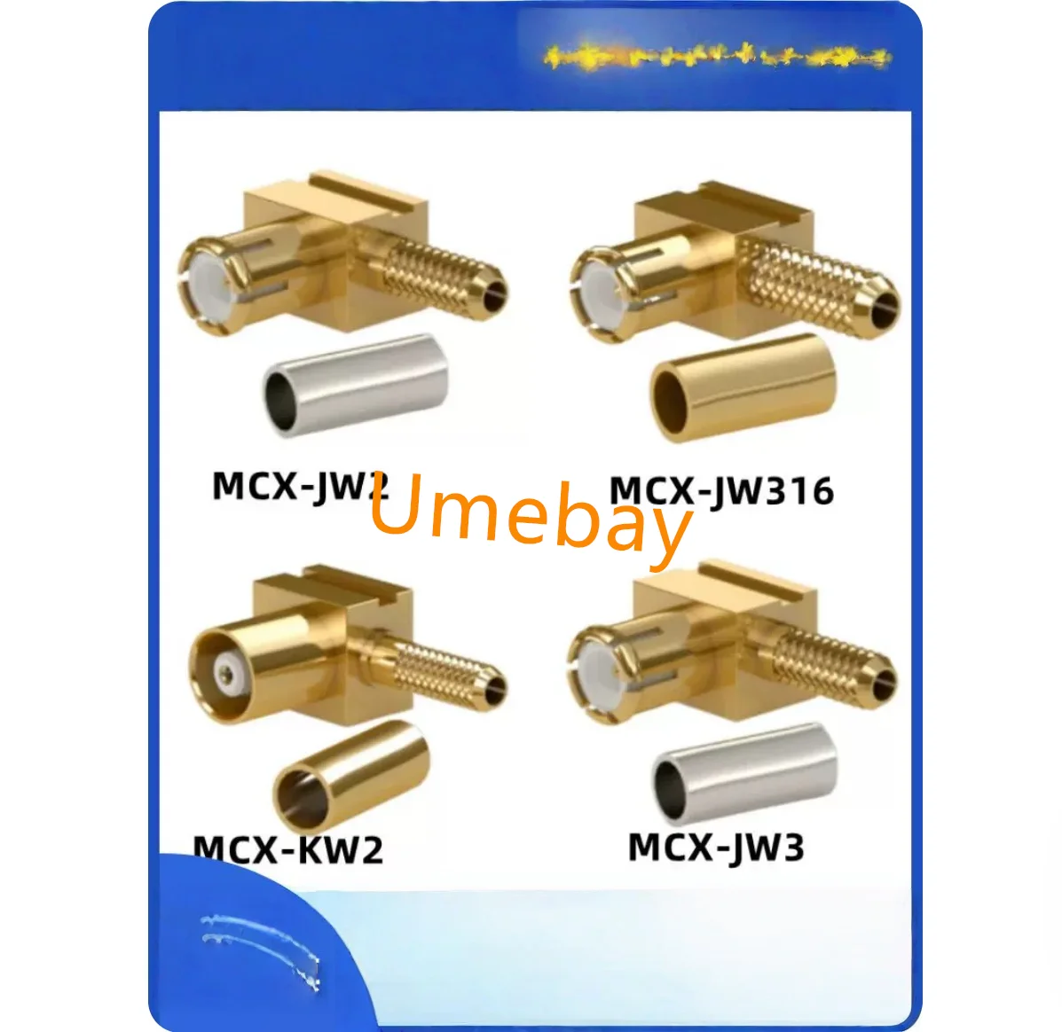 10 pieces,  MCX-JW3   ,  RF coaxial connector.