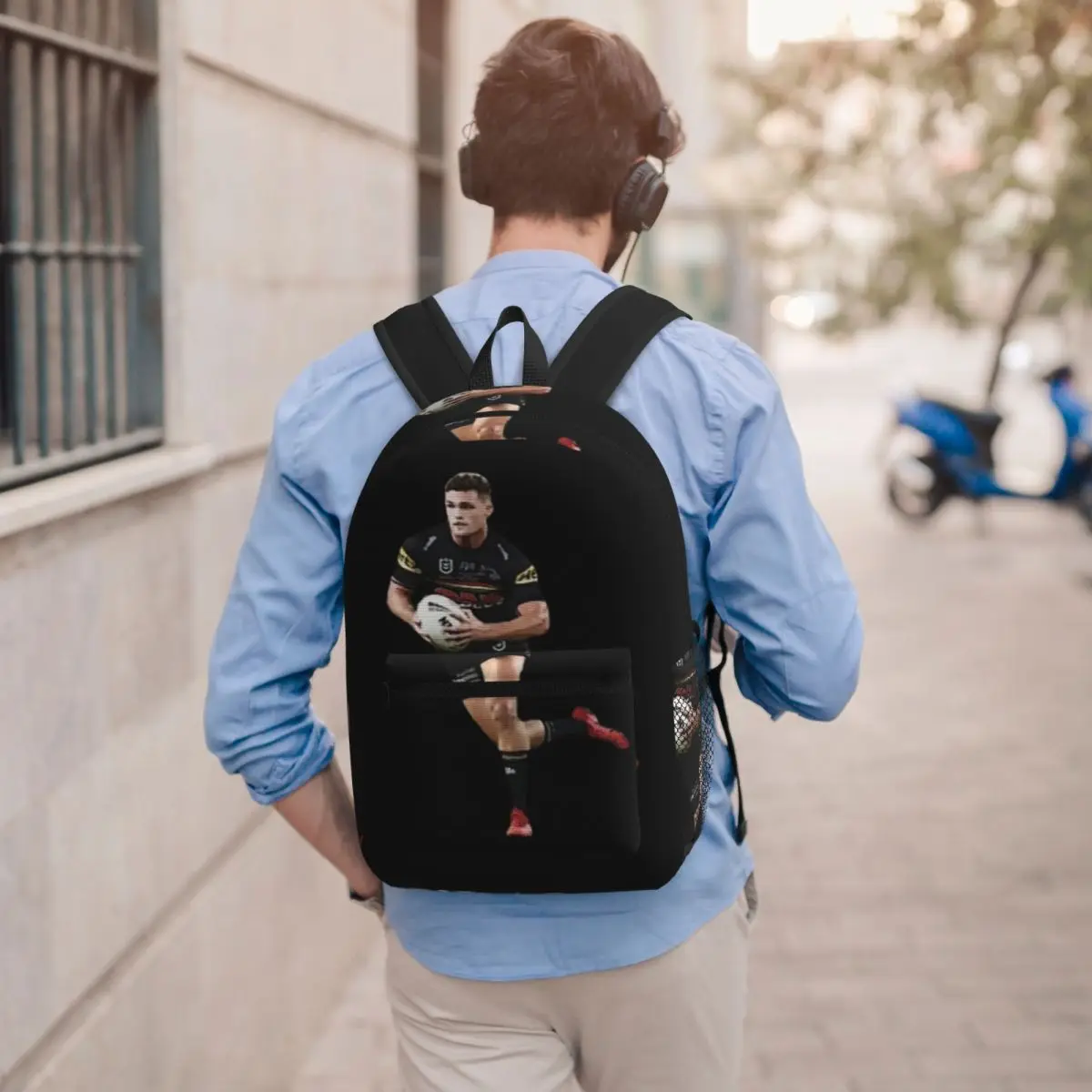 Nathan Cleary Penrith Panthers Student Backpack School Bag Hiking Travel Daypack for Men Women Bookbag Shoulder Bags