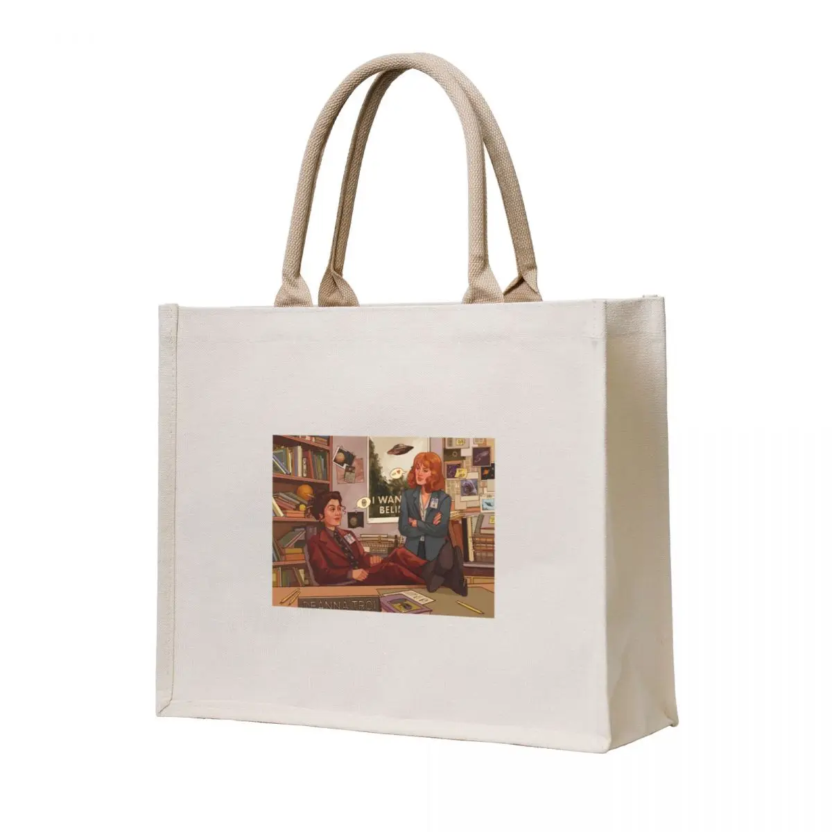 

star trek x files au Tote Bag reusable shopping bag Woman shopper bag Lady