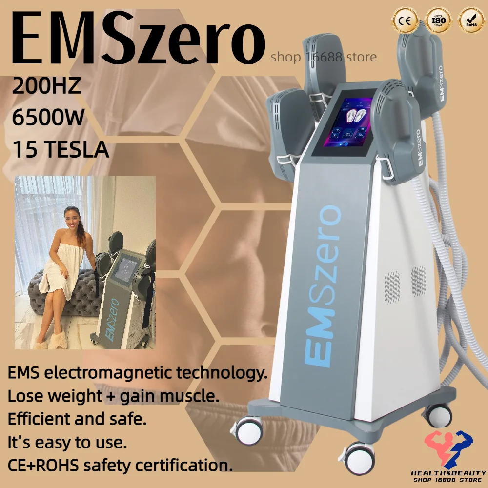 

EMSzero Neo 6500W RF Electromagnetic Machine EMS Body Slimming Sculpting Fat Burning EMSzero Nova Weight Lose Muscle Build HIemt