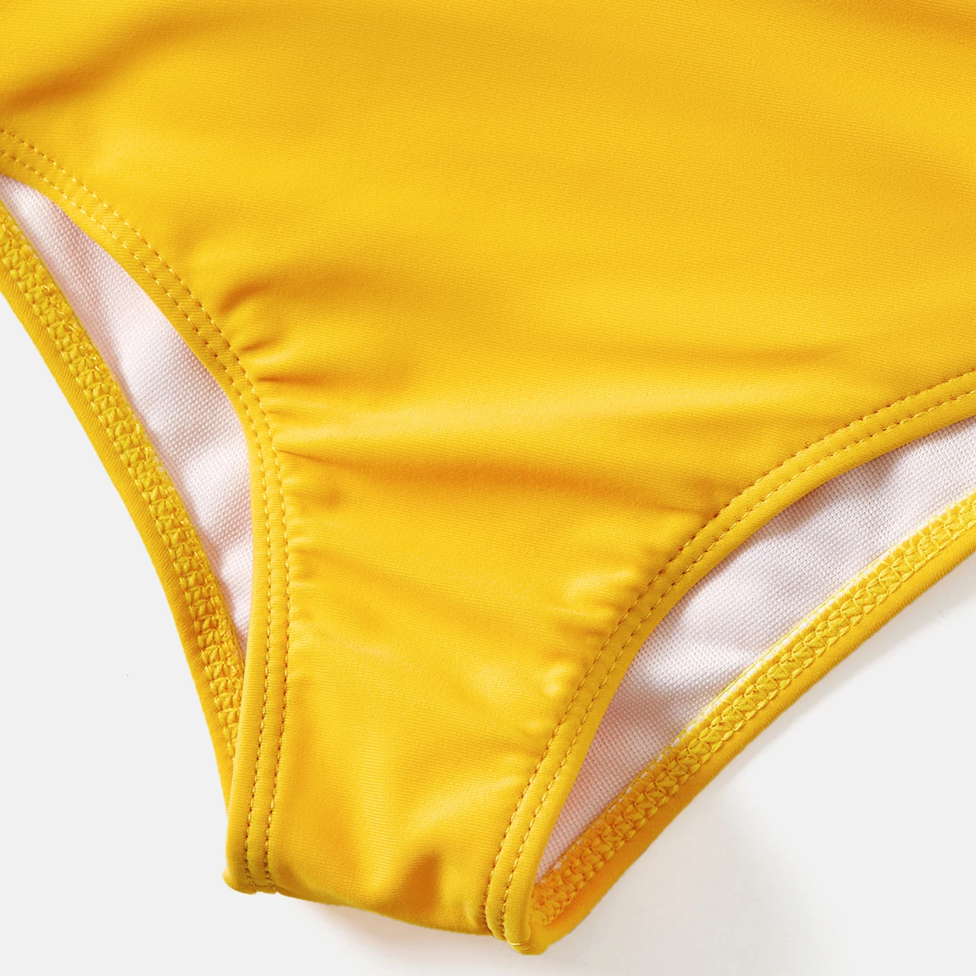 PatPat カラーブロック ワンショルダー ワンピース水着 レディース