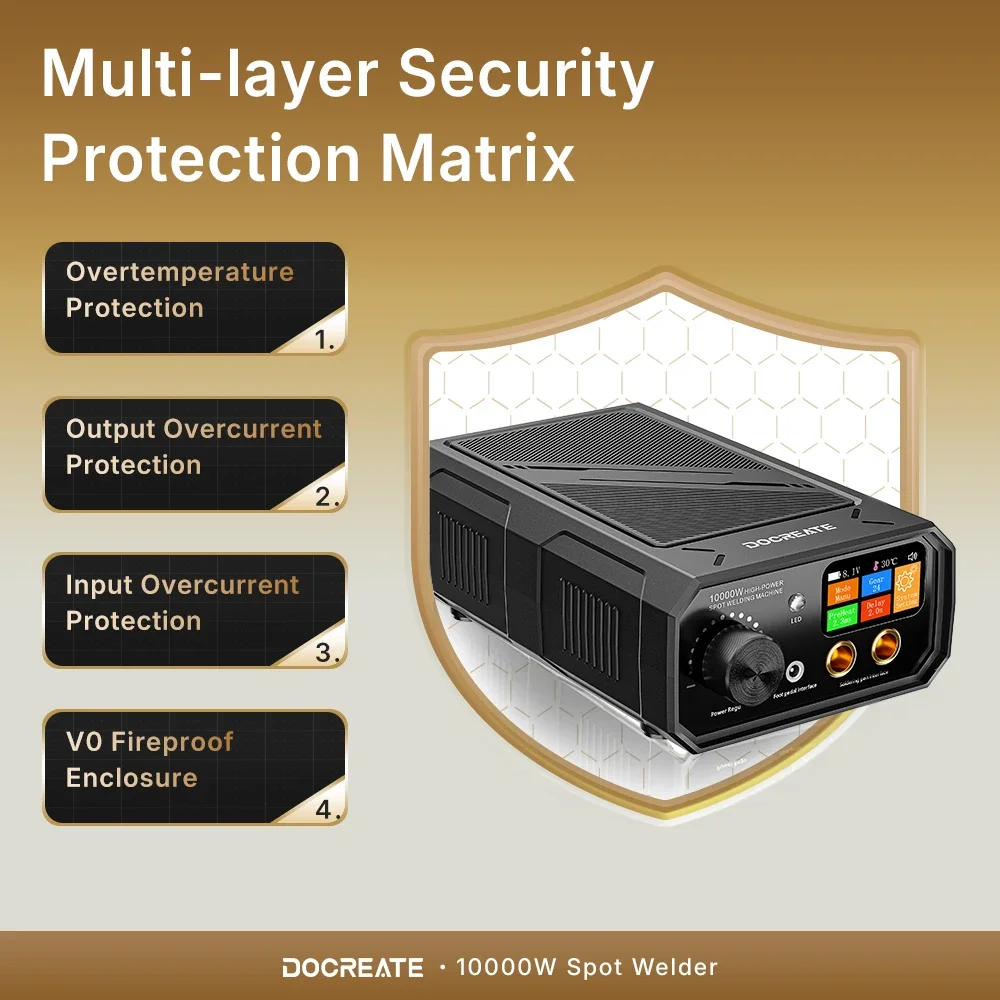 Docreate TK-20P 10000 واط بقعة لحام لحزمة البطارية المزدوج نبض ماكس 0.3 مللي متر لحام السيارات/وضع يدوي شاشة الكريستال السائل دواسة القدم