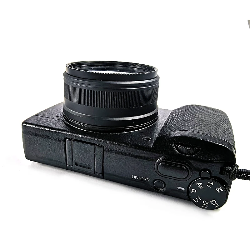 Ricoh GR III GR IIIX GR3 GR3x 표준 Fitlers용 총검 금속 사각형 렌즈 후드는 어두운 모서리 없이 설치할 수 있습니다.