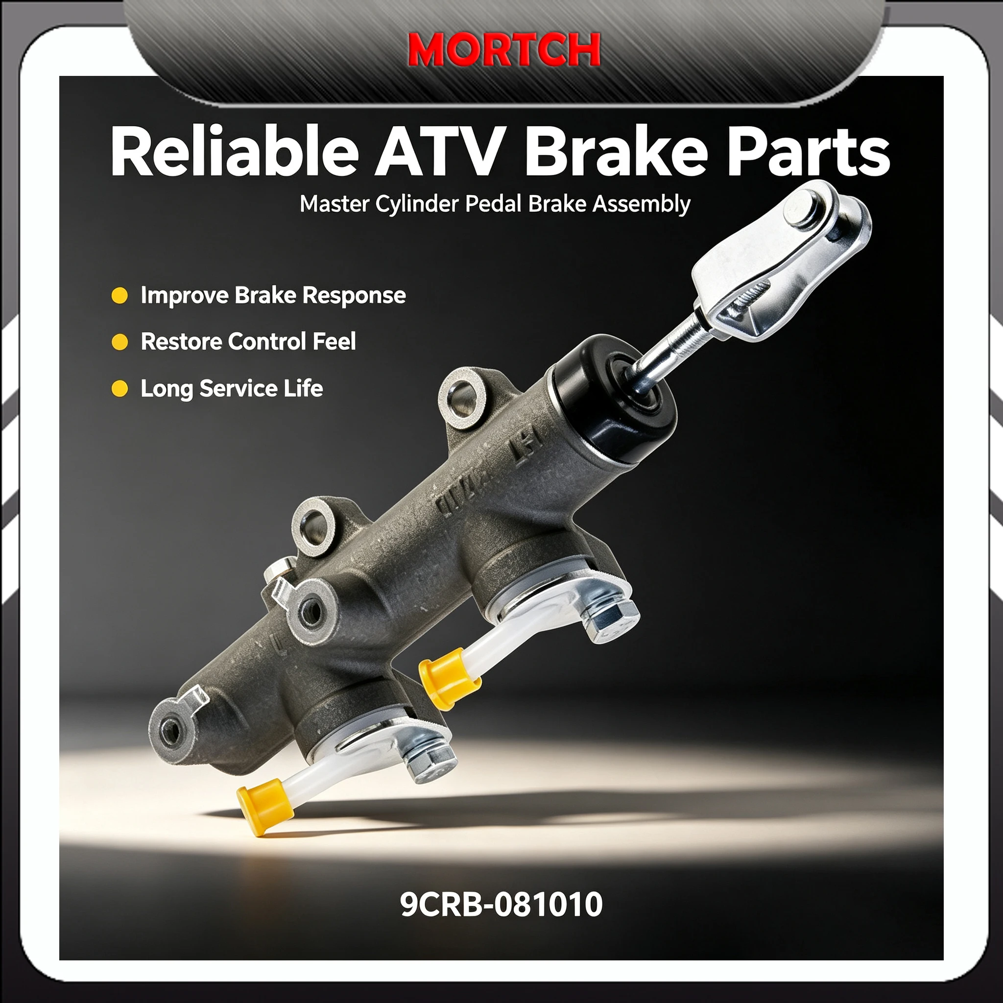 ATV Brake Master Cylinder Pedal Assembly 9CRB‑081010 For CFMoto CF400 CF500 CF600 CForce Replacement Brake Parts