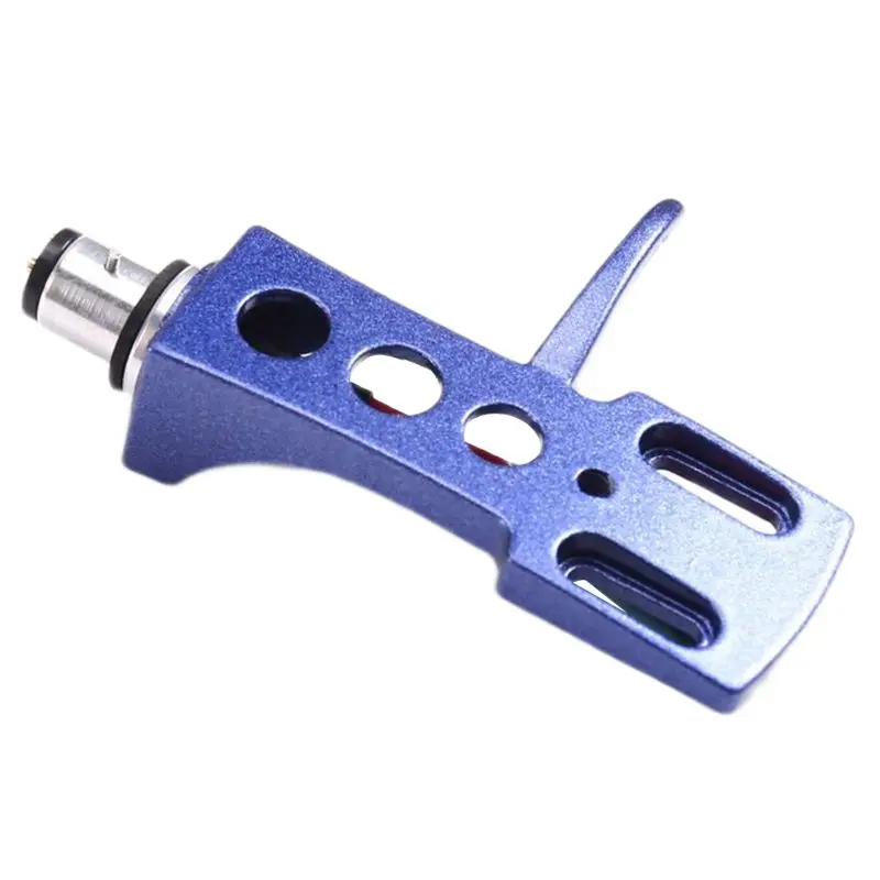 A69P-Universal Hifi DJ LP Turntable Headshell Mount Aluminum Alloy Chrome Plated 4PIN Connector Includes Wires