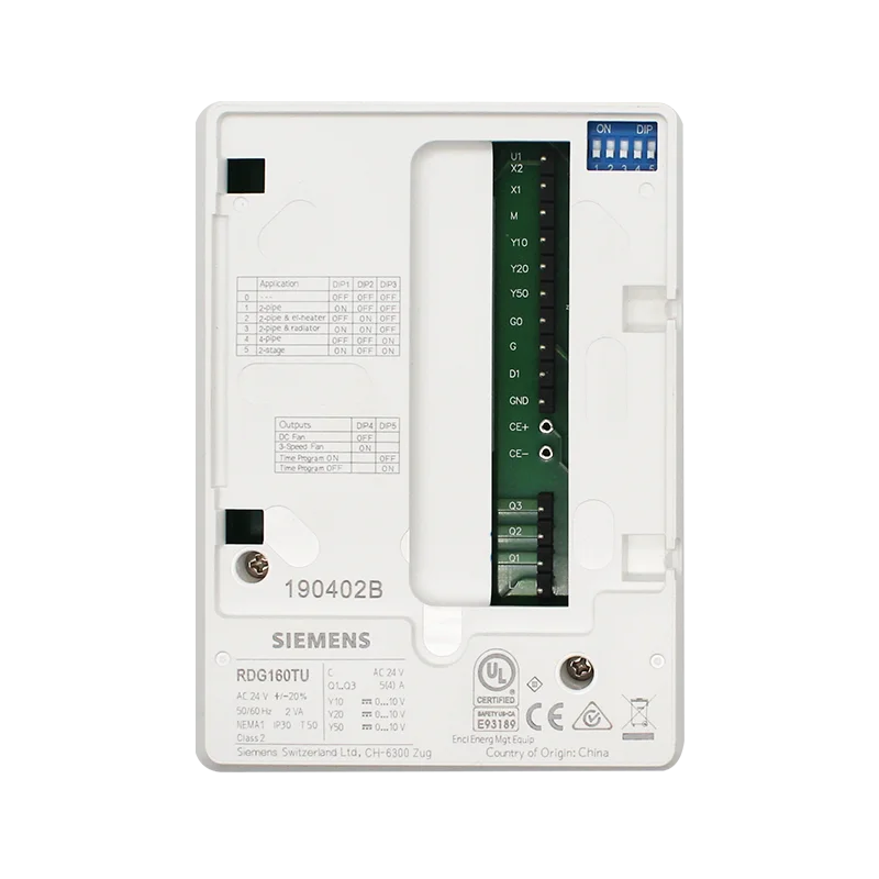 For Original Brand New Siemens RDG160TU Wall Mounted Room Thermostats With LCD And Built In Humidity Sensor And Control Switch