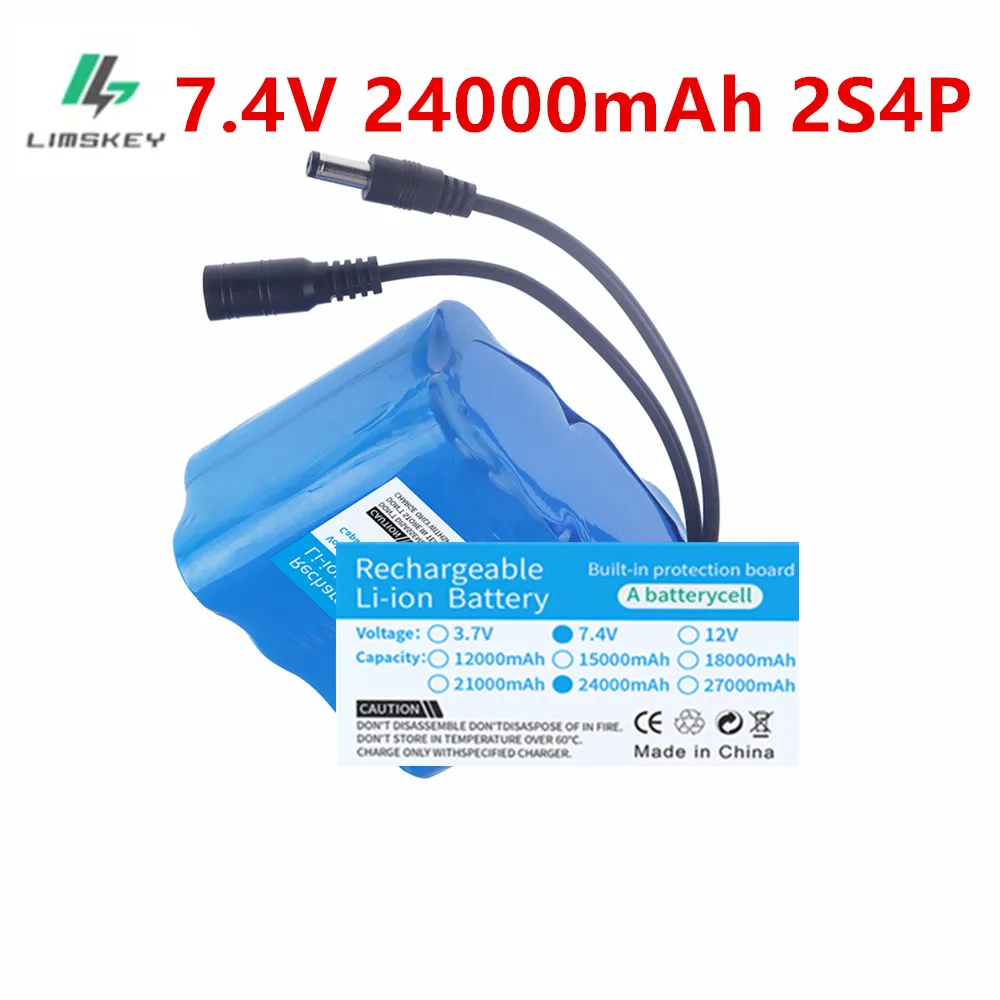 Lipo battery For T188 T888 2011-5 Remote Control Fish Finder Fishing Bait Boat Spare Parts RC toys accessories 2S 7.4V 24000mah