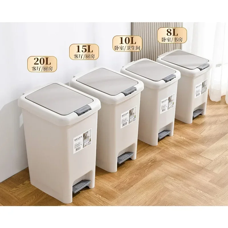 10L Trash bin Household toilet Kitchen toilet with large trash can holding bedroom plastic open foot