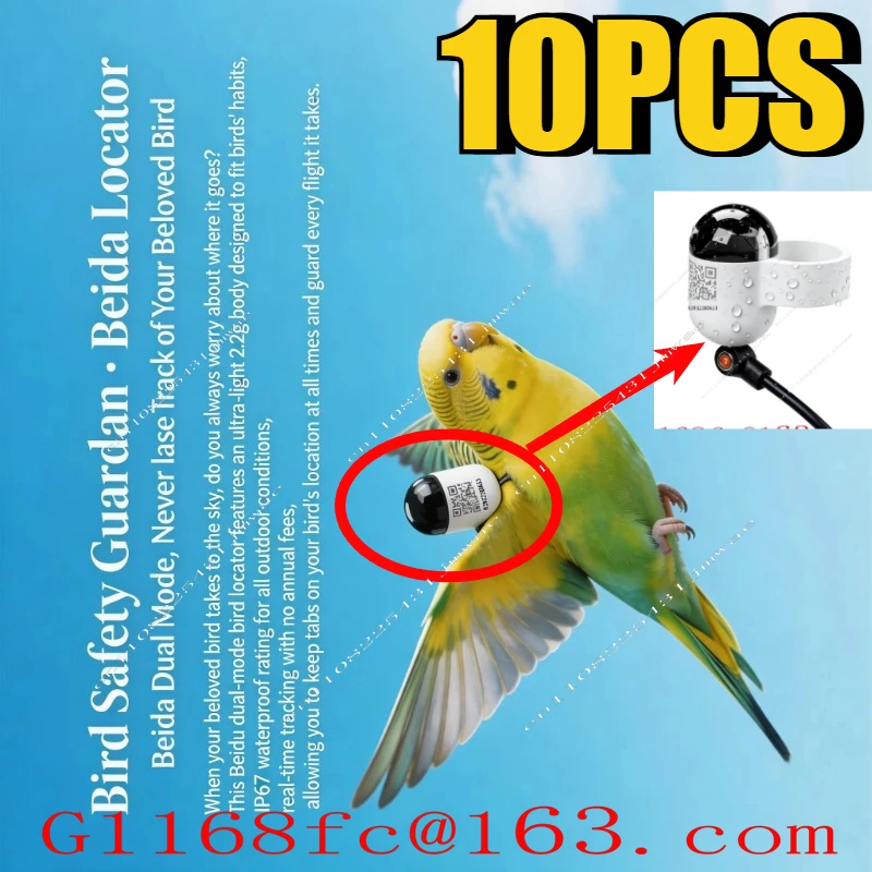 Mini Real-Time GPS  Locator Waterproof Pigeon Ring 4G Network GSM Android IOS Trajectory Locator Made Durable Plastic LBS