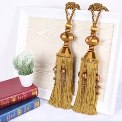 1 Pair Tennis Hanging Ball Curtain Hook Bandage Lashing Lobbing Strap Tassel Tieback Buckle Home Decoration