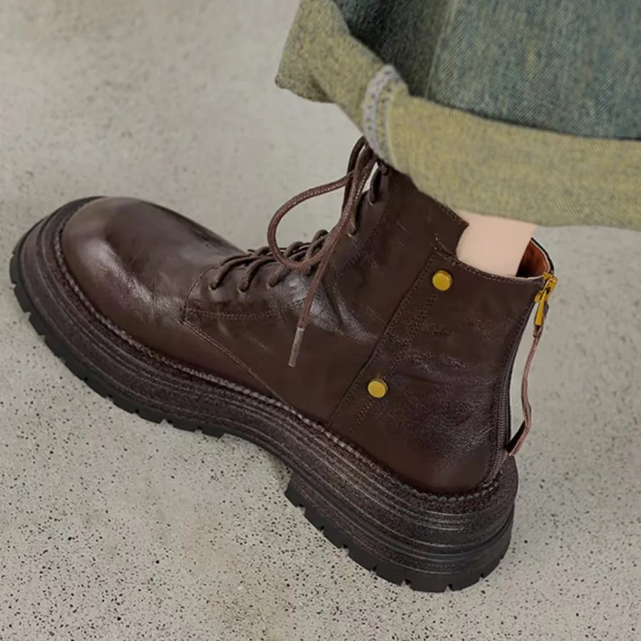 thick-soled-leather-short-boots-for-women-in-autumn-and-winter-2025-new-round-toe-retro-versatile-british-style-women's-boots