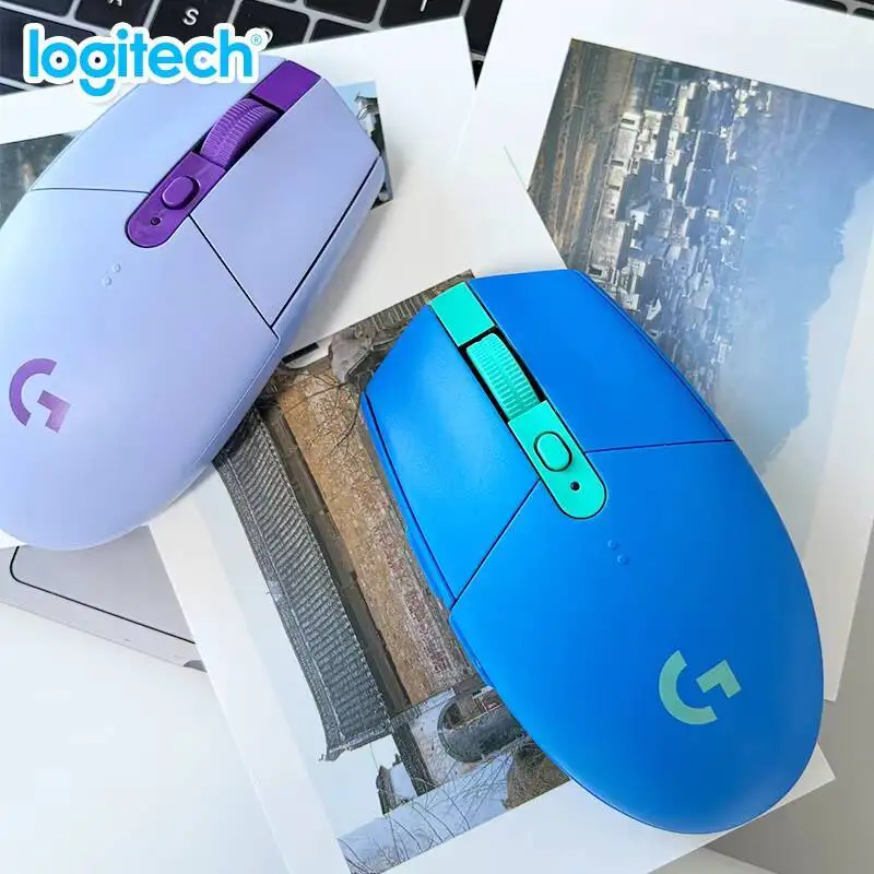 لوجيتك G304 لايت سبيد ماوس لعبة ماوس لاسلكي خفيف الوزن ومحمول سرعة الضوء ألعاب الكمبيوتر نفس الموديل بدون إصدار السائقGa