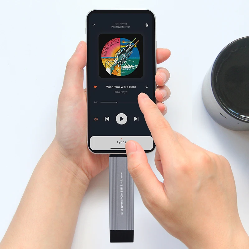 Boîtier externe SSD M.2 NVcloser, USB 3.1 Type-A + USB 3.2, Isabel 2 Type C, 10 Go, NVcloser vers adaptateur USB + sangle