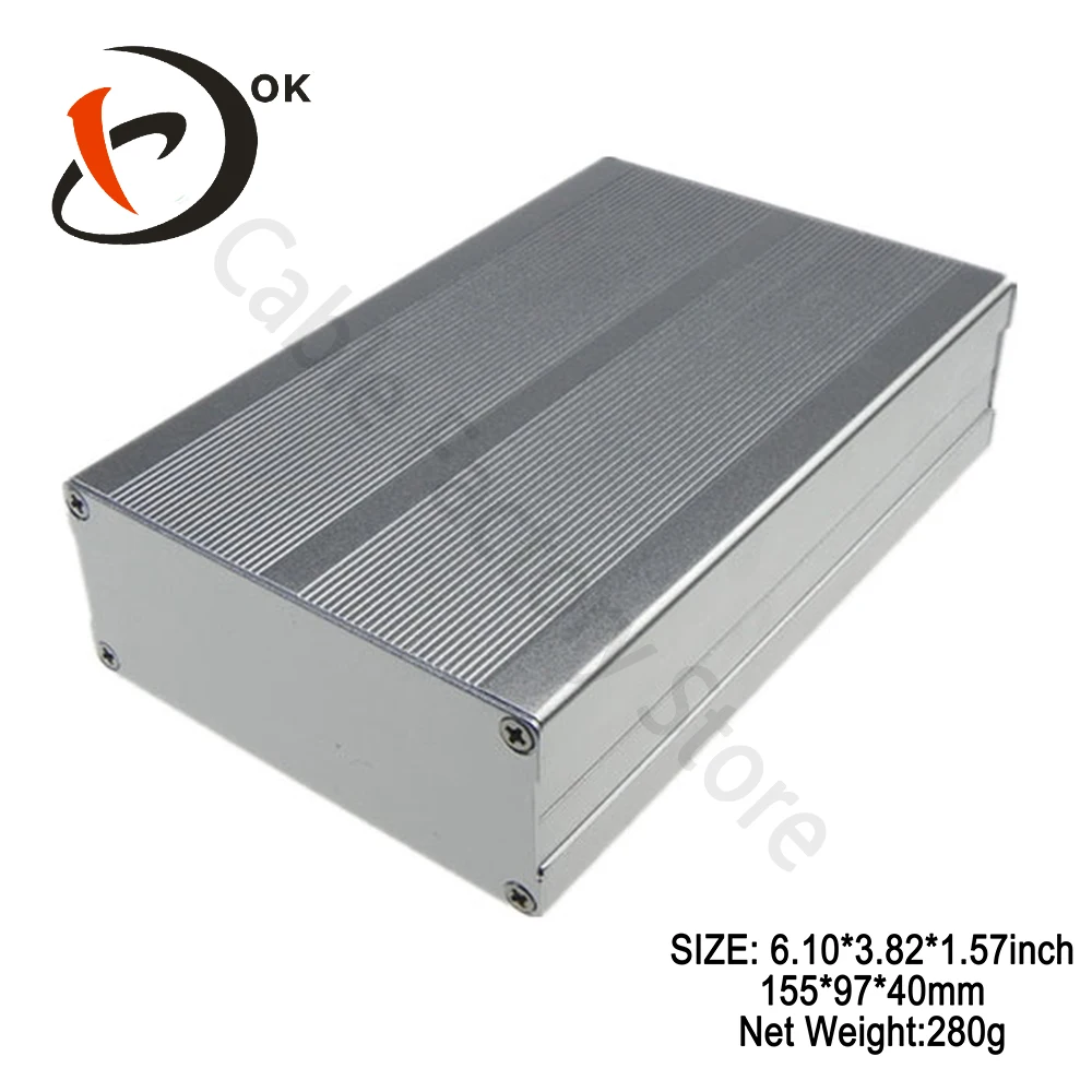 1PCS Aluminum Project Box 155x97x40mm Electronic Enclosure Case for DIY Electronics