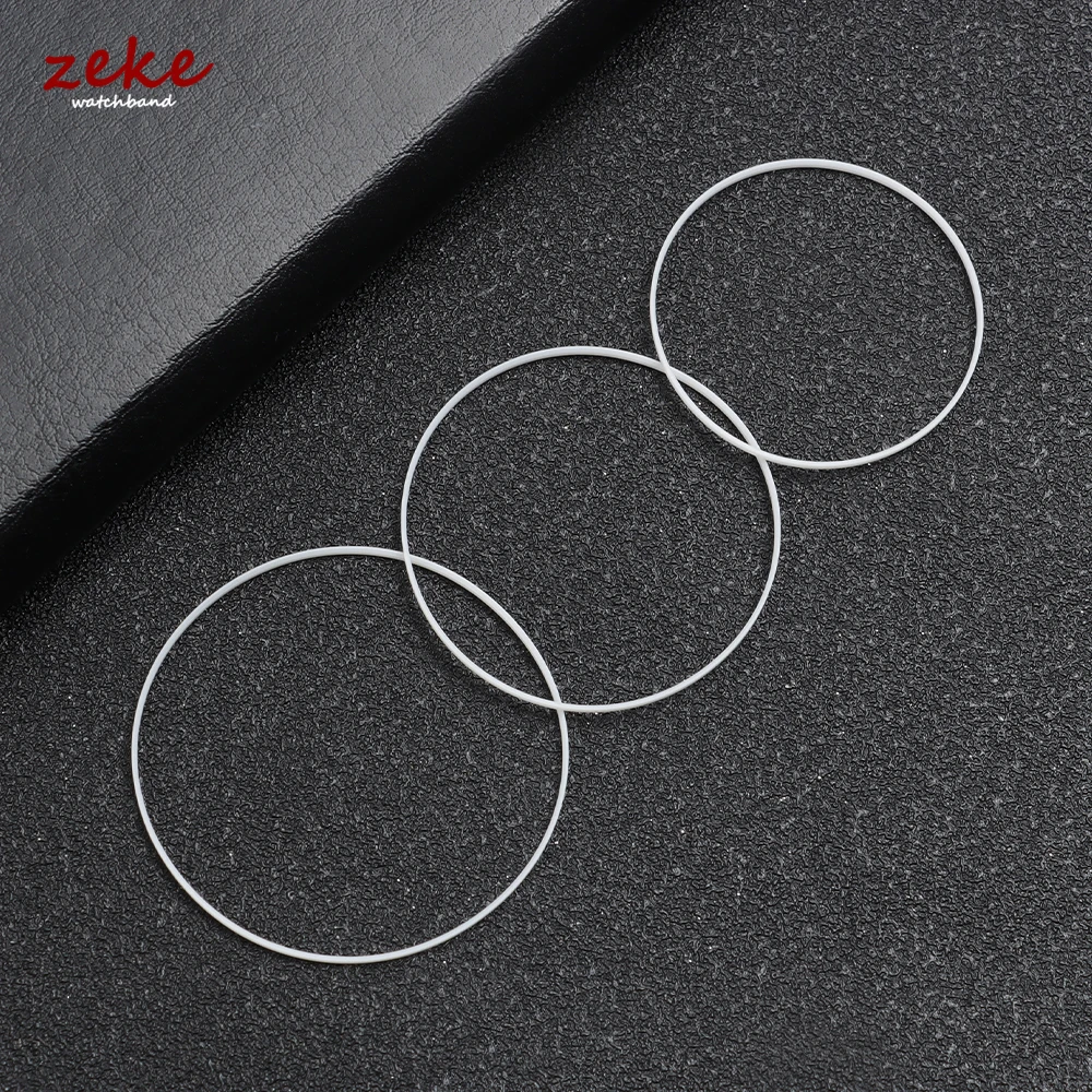 1-5pcs A Lot White Gasket for Crystal Glass Internal Diameter 30-38.5mm Thick 0.45mm High 0.9mm O Ring Watch Gasket Watch Parts image 4