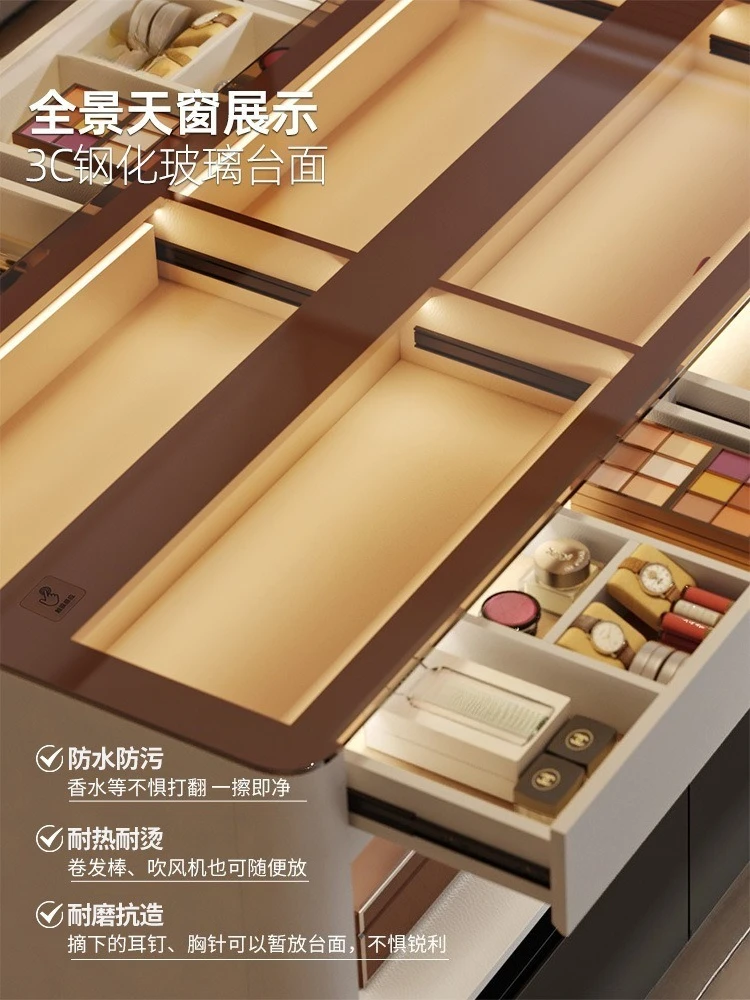 Cloakroom mid-island cabinet, chest of drawers, master bedroom bag jewelry storage cabinet, modern jewelry display cabinet