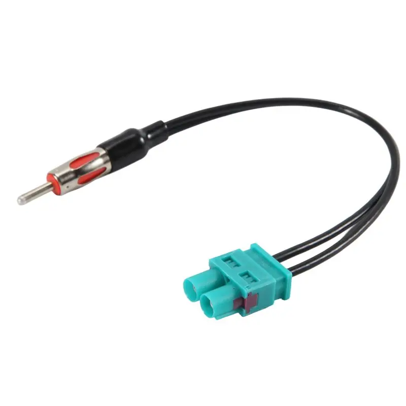 A67K-Dual Twin Double Fakra To DIN Aerial Adaptor Adapter Antenna For VW Seat