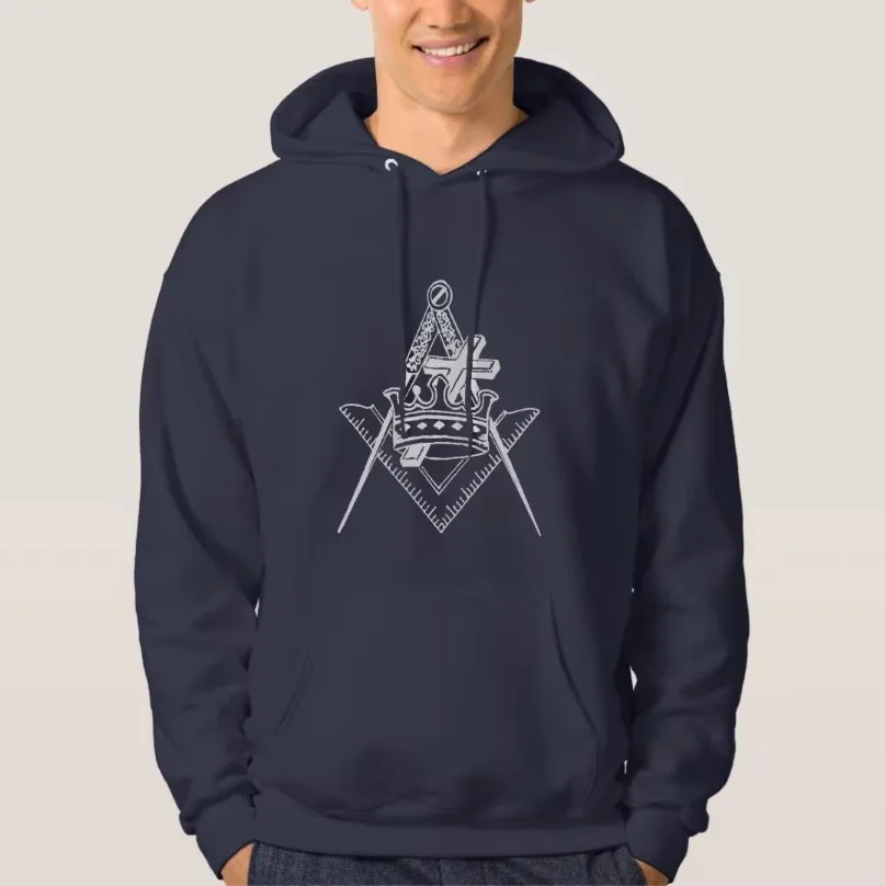 Vintage Knights Templar & Freemason Symbol Masonic Pullover Hoodie New Comfortable Cotton Casual Mens Sweatshirt Streetwear