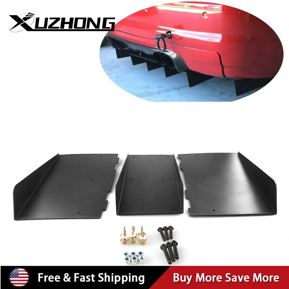 

Универсальный автомобильный задний бампер, диффузор, спойлер, плавник акулы, задний дефлектор, спойлер для шасси, аксессуары для крыльев