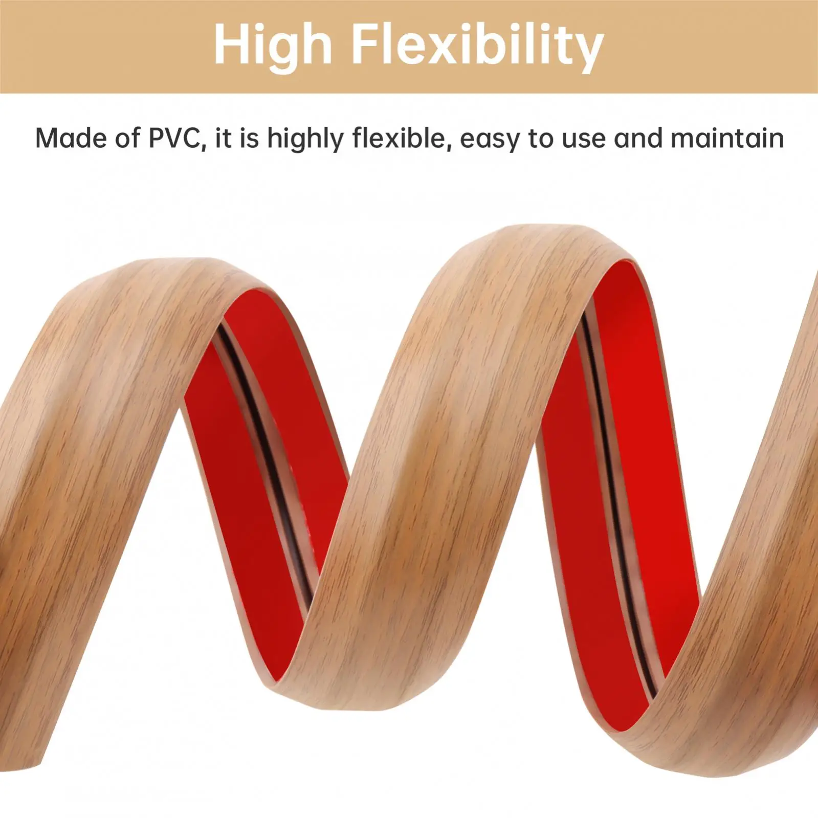 Yellow Wood Grain 1m/2m/3meter Cable Management Prevent Cable Trips Floor Cord Cover Cord Hider Floor Hide Extension Cords view 4