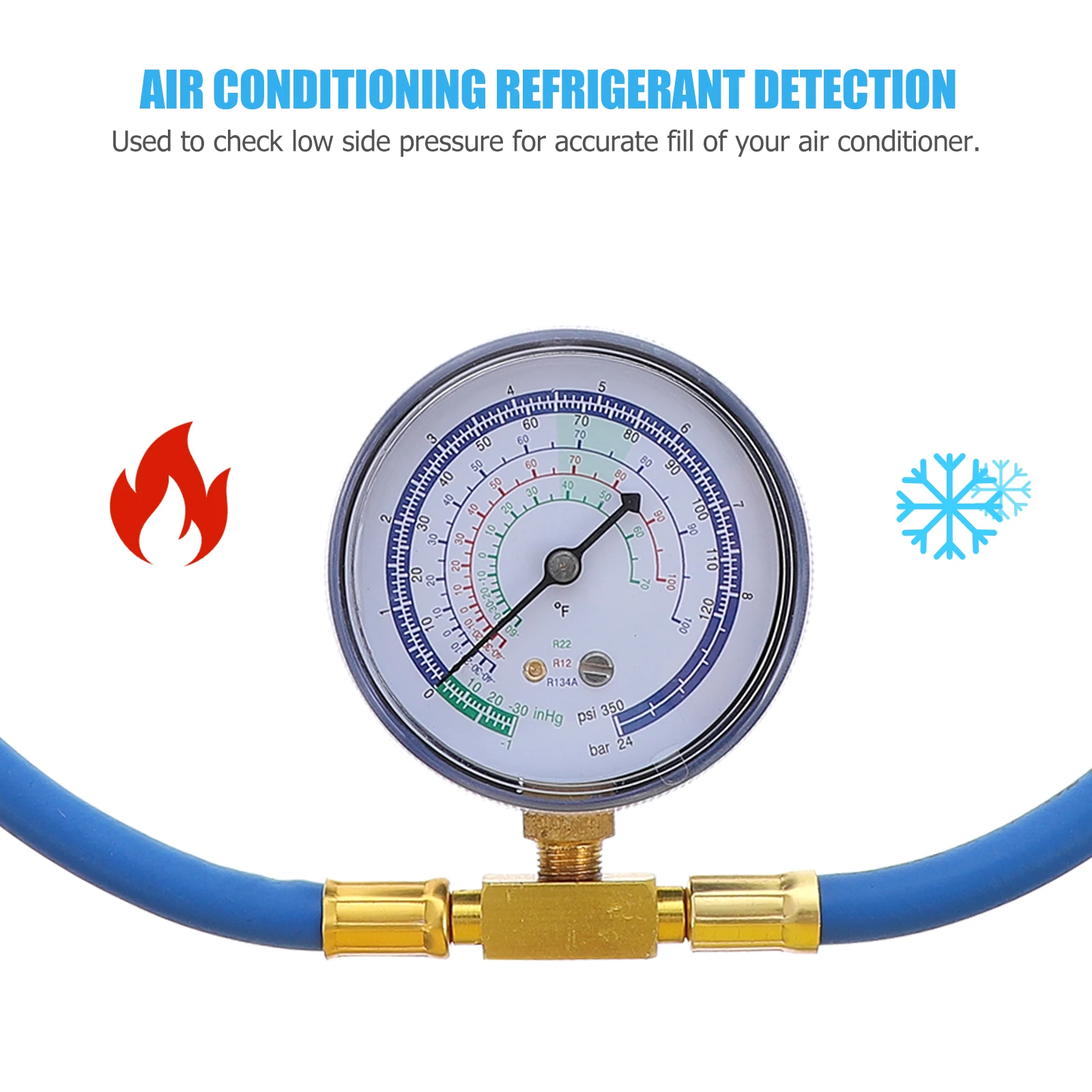 

1pc Refrigerant Charging Hose Car Air Conditioning Filling Tube 49cm High-Pressure Resistant for R134A Vehicle Use Auto