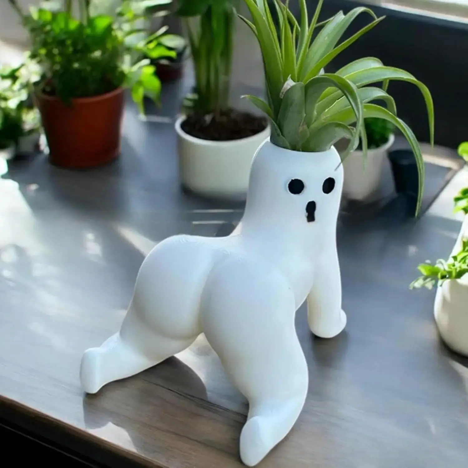 

Hilarious Air Plant Holder Ghost Planter Cute Big Booty Body Shaped Planter Resin Air Fern Display Stand Prank Gift Decor