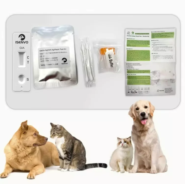 10 Pcs GIA - Canine & Feline GIARDIA Rapid Home Health Test Kit for Dogs & Cats