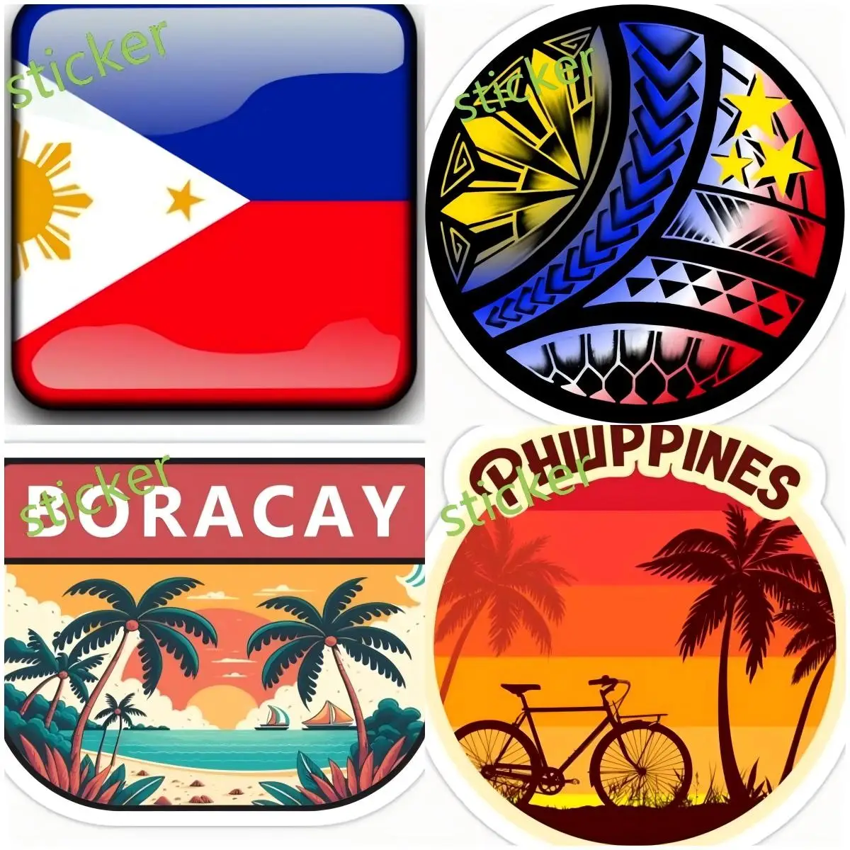 

Philippines Car Sticker and Fine Decal Laptop Speedboat Rear Windshield Waterproof Exterior