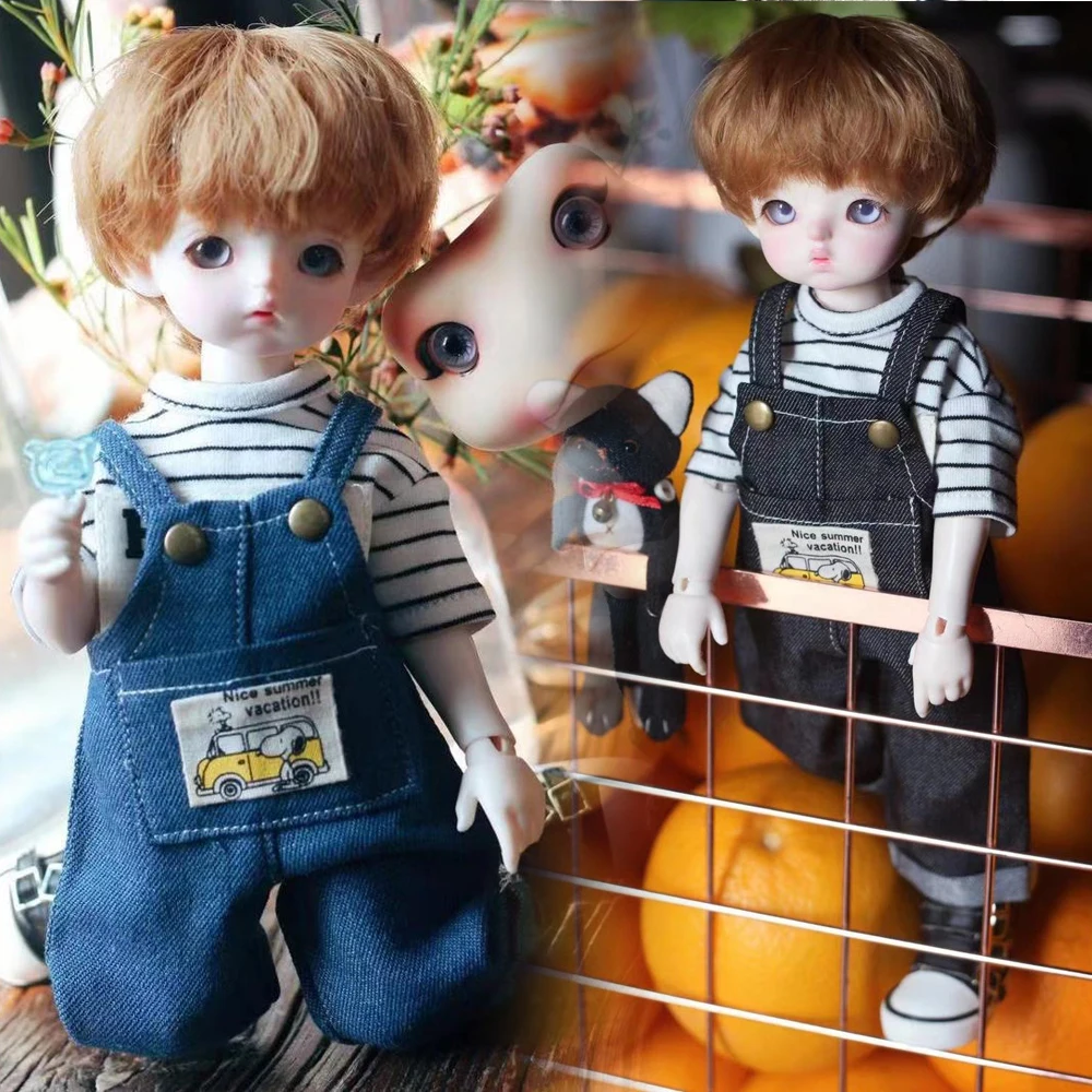 

G10-113 children toy 1/6 bjd sd DD doll's props Accessoriess clothes Jeans jumpsuit overalls pants 1pcs