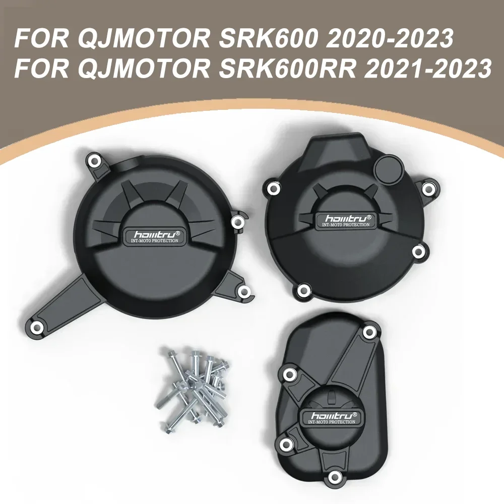 

Motorcycle Engine Cover Clutch Cover Protection Set Accessories For QJMOTOR SRK600 SRK600RR 2021 2022 2023 SRK 600 RR