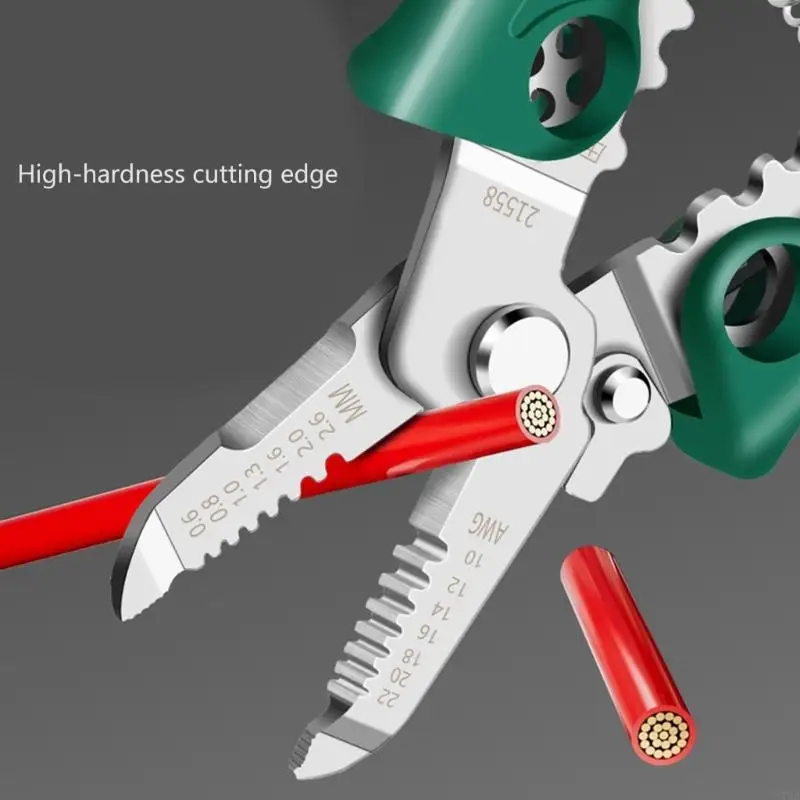 

16 IN 1 Foldable Wire Stripper with Electricity Measurement Plier for Cutting Pulling Wire Cable Electrician Scissor 87HA